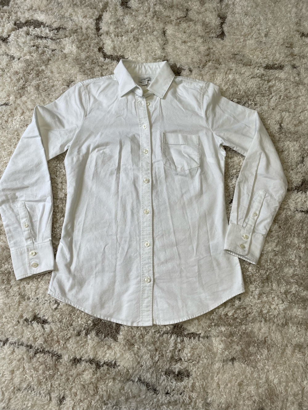 J.Crew Dress Button Down Shirt, Size XXS. NWT!